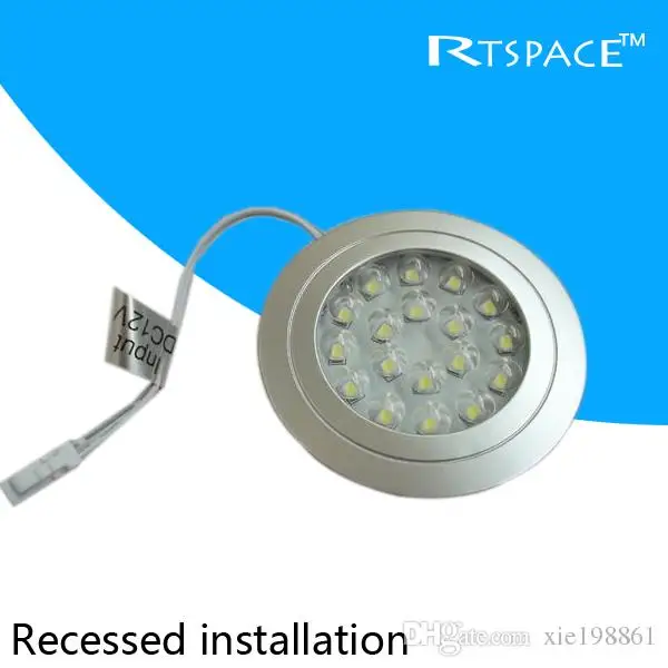 recessed installation dc 12v 1pcs lots 1 5w led puck cabinet light