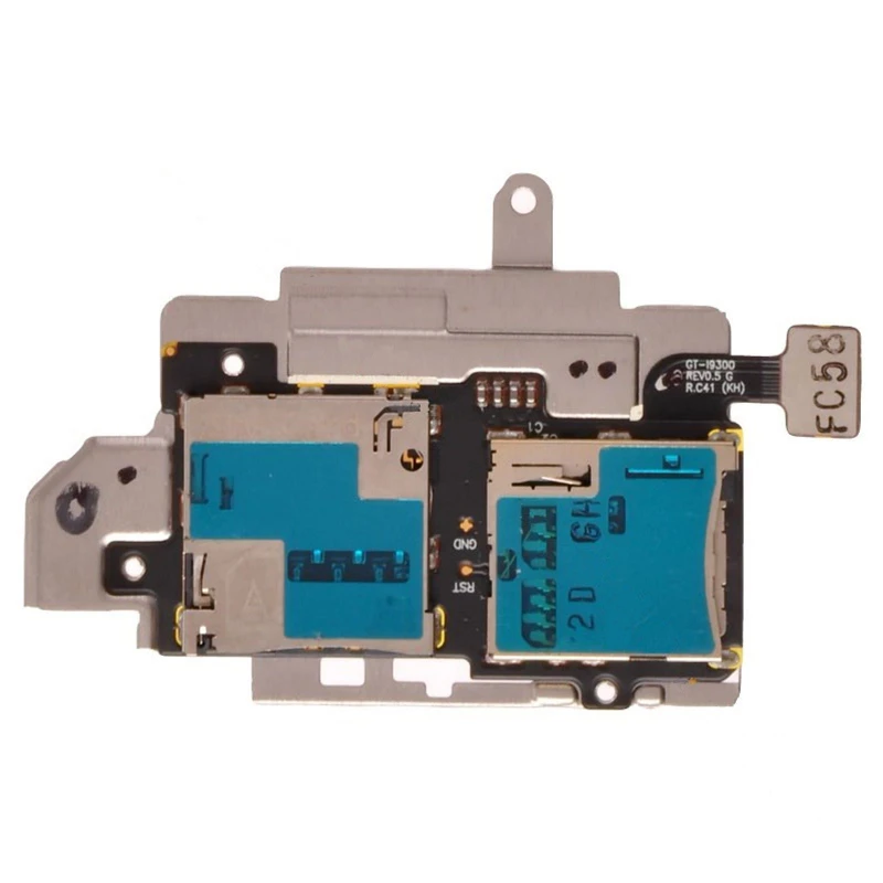 

2PCS/Lot SIM Card Holder Micro SD Memory Slot Reader Flex Cable Ribbon Replacement For Samsung Galaxy S3 i9305 i9300 i747 T999