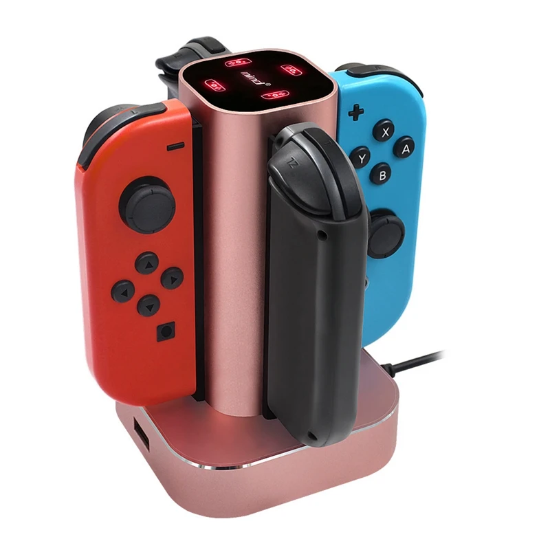 4 в 1 Usb зарядная станция держателя для переключателя NAND Ns Joy-Con ручка контроллер геймпад Led Зарядное устройство Подставка держатель