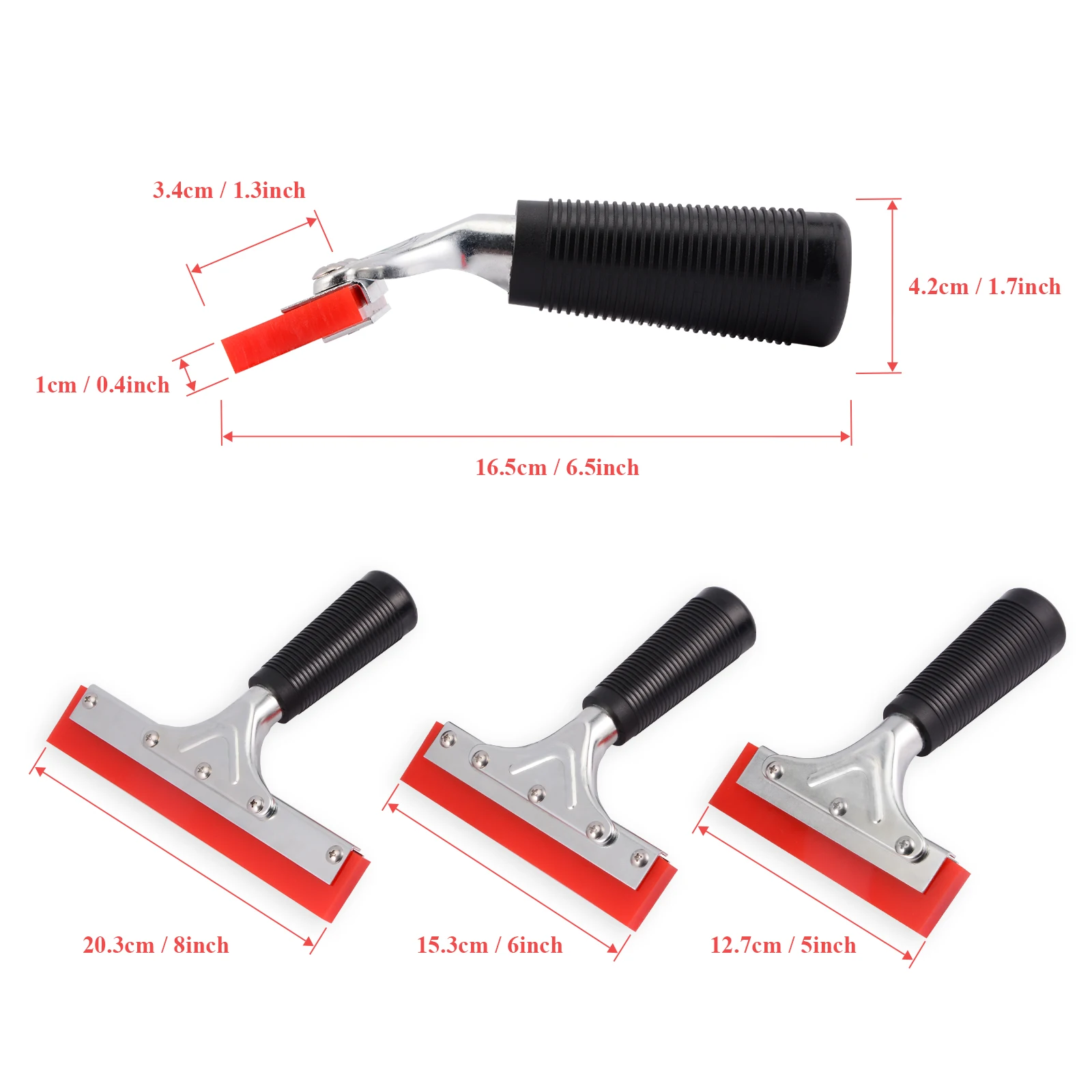 EHDIS Carbon Fiber Film Water Wiper Ice Scraper Car Wrap Vinyl Rubber Squeegee Blade Snow Shovel Window Tint Wrapping Tool EHDIS Carbon Fiber Film Water Wiper Ice Scraper Car Wrap Vinyl Rubber Squeegee Blade Snow Shovel Window Tint Wrapping Tool