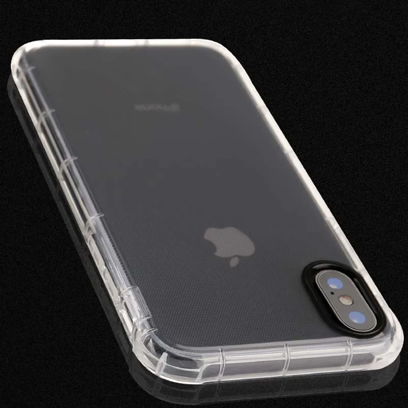 Phone Cases 4 Corner Airbag Shockproof Design Transparent Soft TPU Cover for iPhone X Xs Max XR 8 Plus 7 6 6S |