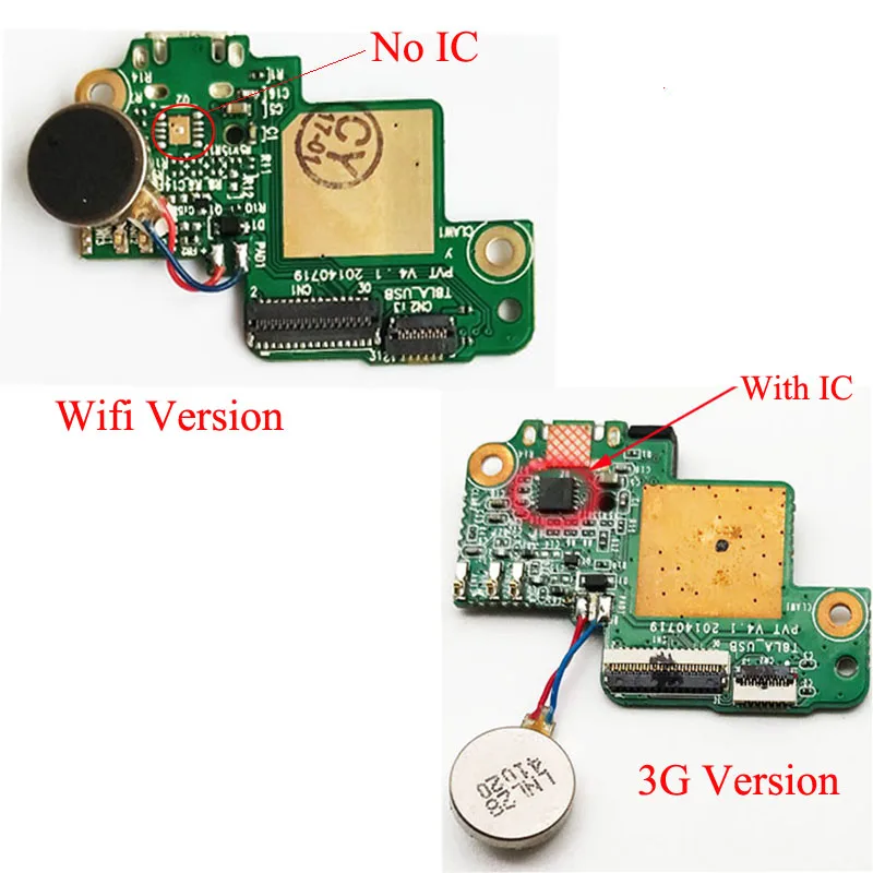 

Original New For Lenovo S8-50F S8-50CL S8-50 USB charging connector dock port flex cable board + Vibrating Motor Module