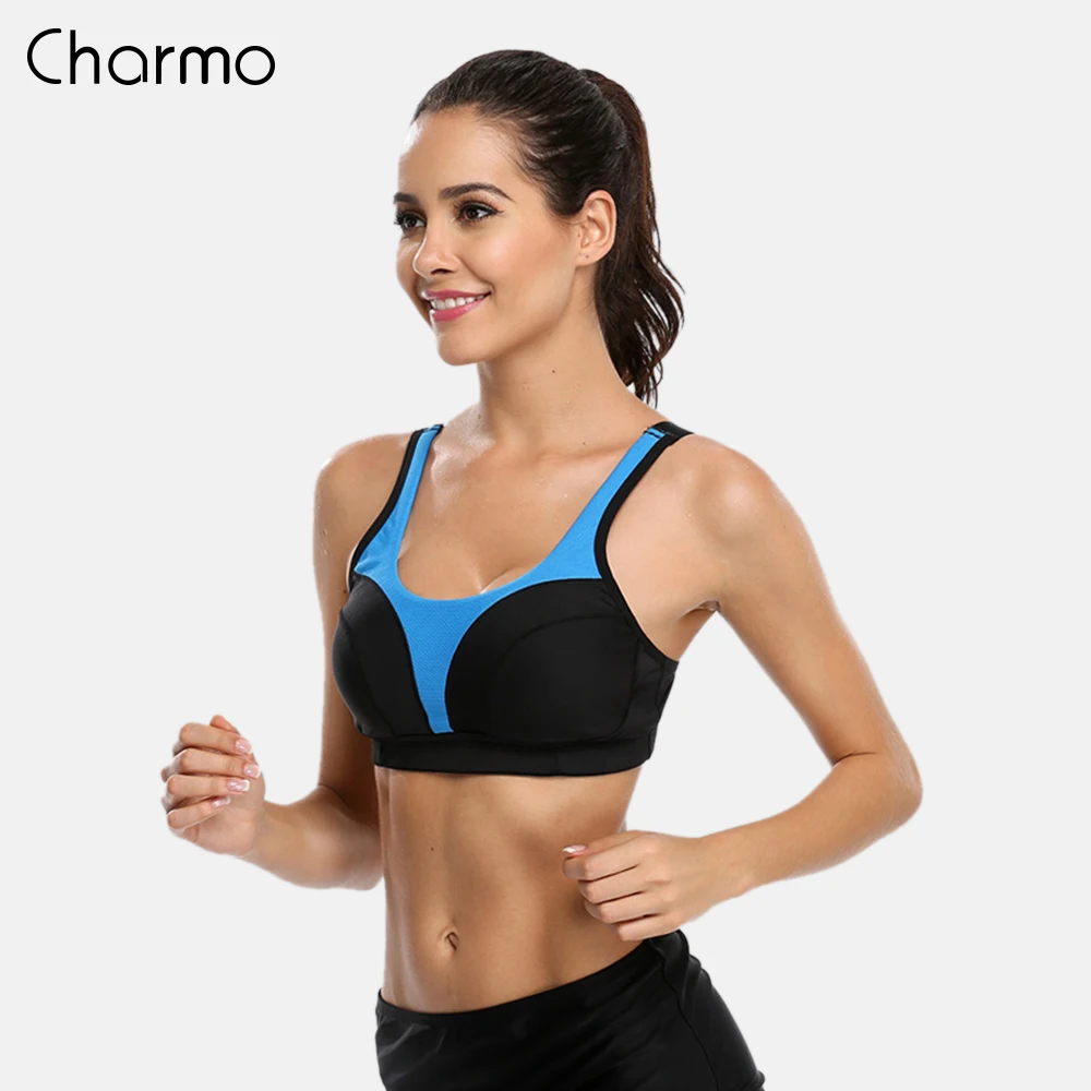 Женский спортивный бюстгальтер Charmo для фитнеса и йоги дышащий топ бега