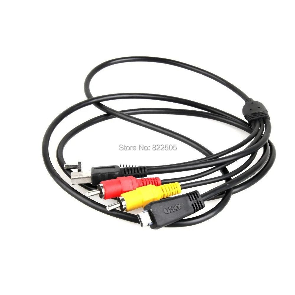 USB PC +AV A/V TV HDTV Cable/Cord/Lead for Sony CyberShot DSC W350 /P/B
