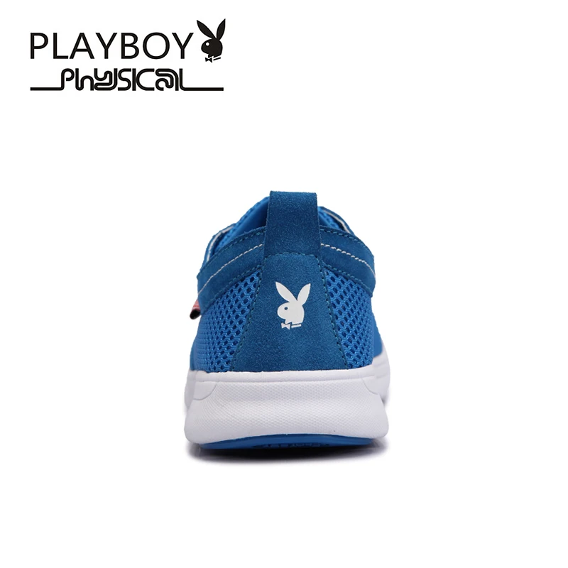 Playboy Для мужчин повседневная обувь модная дышащая мужская обувь Кружево до Летний стиль сетки Обувь прогулочная Удобная сетка