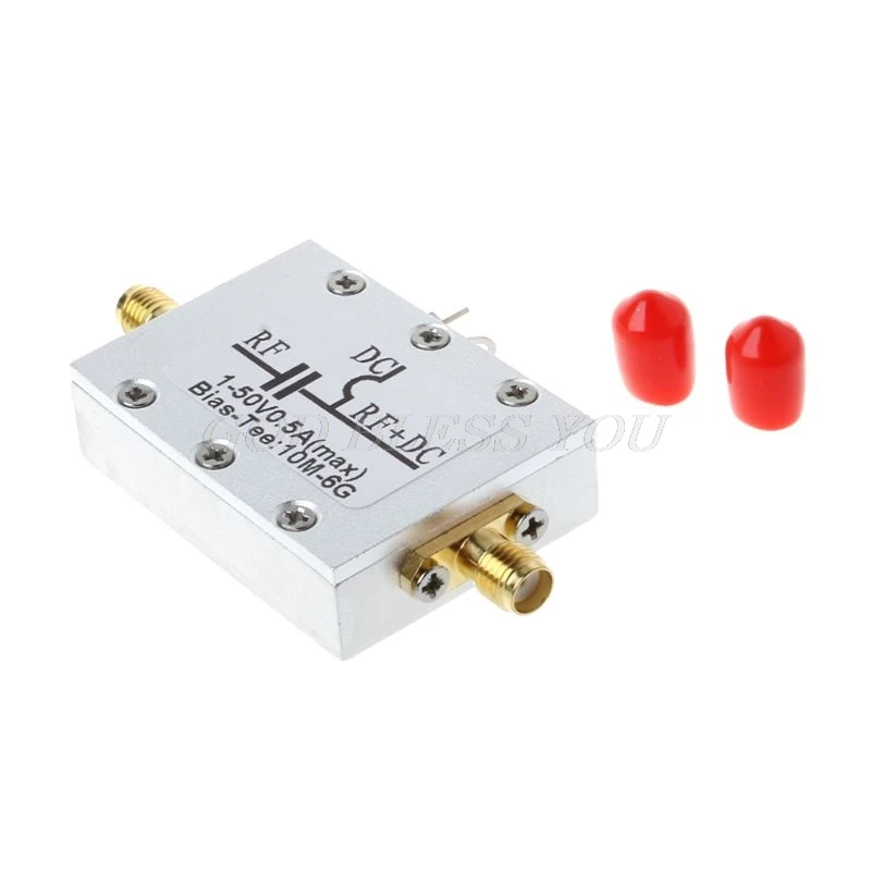 

6000Mhz 10MHz-6GHz RF Bias Tee DC Blocks For HAM Radio RTL SDR LNA Low Noise Amplifier With Shell