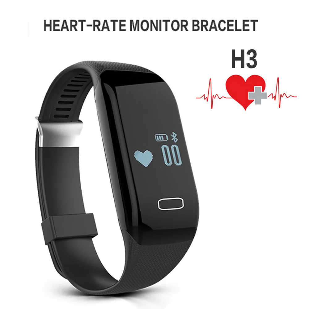 Heart Rate Monitor Bluetooth Smart Bracelet Watch Sport Band Fitness Activity Tracker Pedometer Health Wristband For