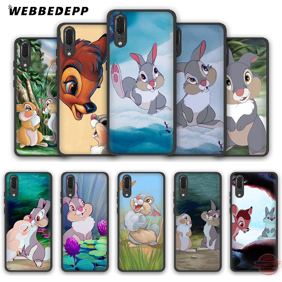 Мягкий чехол WEBBEDEPP Bambi Thumper для Huawei P8 P9 P10 P20 P30 Lite Pro 2017 2018 2019 | Мобильные телефоны и
