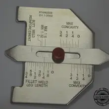 Автоматический размер сварки из нержавеющей стали измерительный щуп для сварки для проверка сварки мм