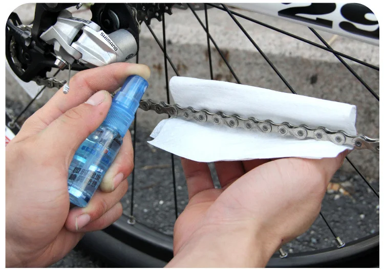 Best CYLION Bike Cleaner Tissue / Floss Line Cleaning Kit For Bike Portable Bicycle Cleaning Tools For Chain Flyweeel Bicycle Cleaner 12