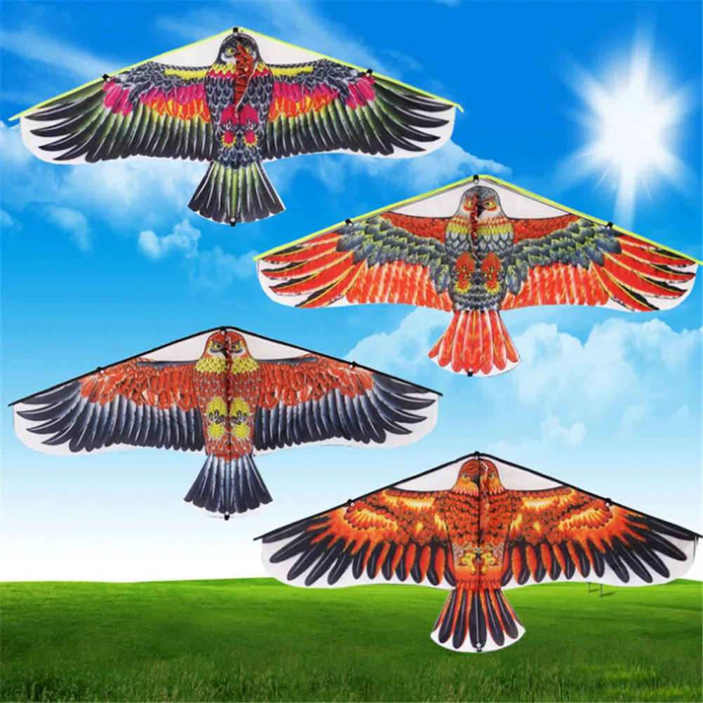 1 шт. наружный большой летающий плоский Орел Птица воздушный змей для детей летающие воздушные змеи в форме птиц ветрозащитная игрушка садовая скатерть Орел воздушный змей случайный цвет