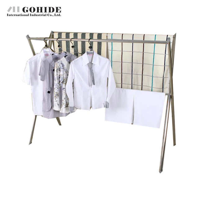 Folding Coat Rack Gohide X Type Coat Rack Stainless Steel Racks Floor Folding 62 Folding Coat Rack Gohide X Type Coat Rack Stainless Steel Racks Floor Folding 62