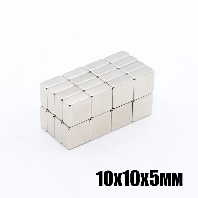 

Сильный квадратный редкоземельный магнит NdFeB N35 10 х10х5 мм, 50 шт., 10 х10х5 мм, неодимовые магниты 10 мм x 10 мм x 5 мм