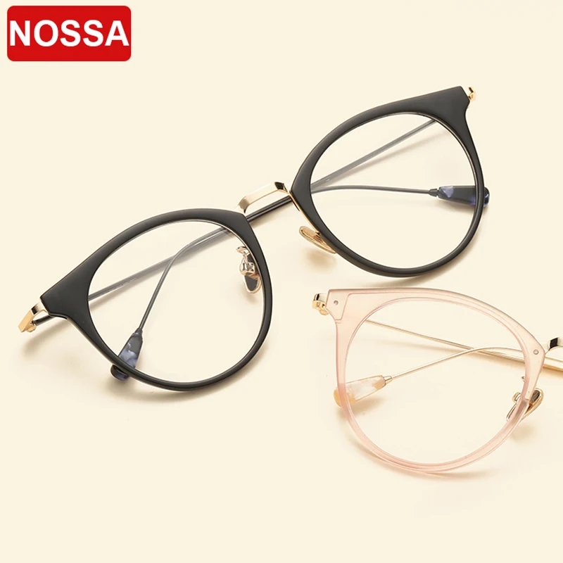 

NOSSA Brand TR90 Ultralight Vintage Glasses Frames Fashion Women Men Prescription Optical Frames Trendy Casual Unisex Spectacles