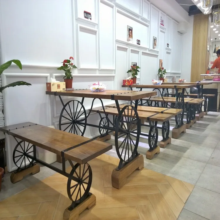 Star Home Off A Single Outdoor Cafe Tables And Chairs Combination Of Wheel Wrought Iron Wood Creative Retro In Dining From Furniture Star Home Off A Single Outdoor Cafe Tables And Chairs Combination Of Wheel Wrought Iron Wood Creative Retro In Dining From Furniture
