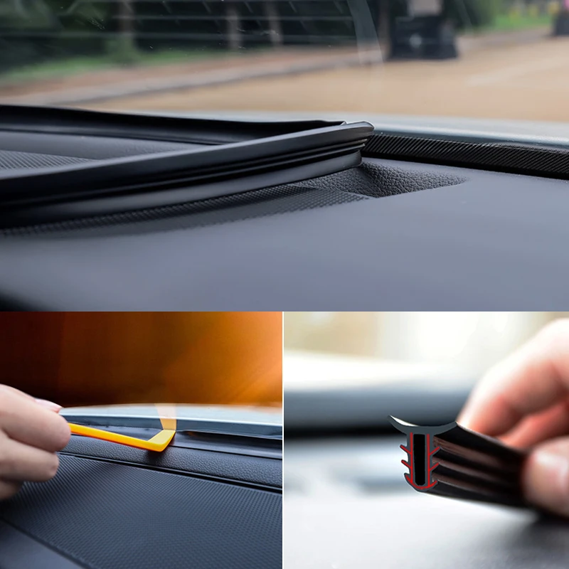 

Car Rubber Sound Seal Strip Dashboard Sealing Strips For BMW E46 E39 E90 E60 F30 Peugeot 206 307 308 207 Chevrolet Cruze