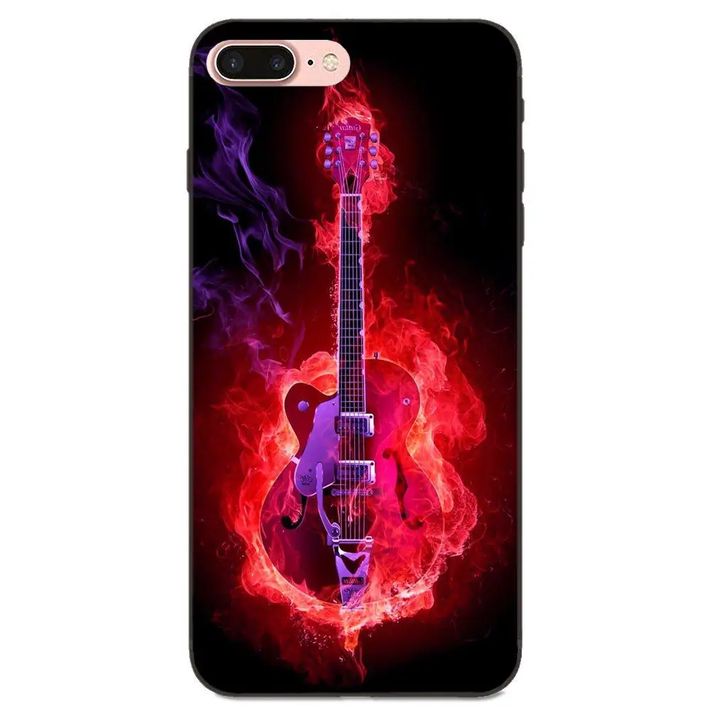 Fire And Ice гитара музыкальный узор для Galaxy C5 C7 J1 J2 J3 J330 J5 J6 J7 J730 2017 Ace Core Duo Max Mini Plus Prime