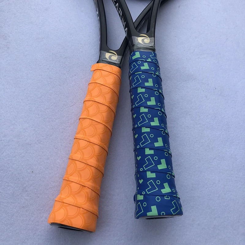 

3pcs Retail ZARSIA Muti-color printing tennis racket overgrips,viscous badminton grips sticky thin sweatbands