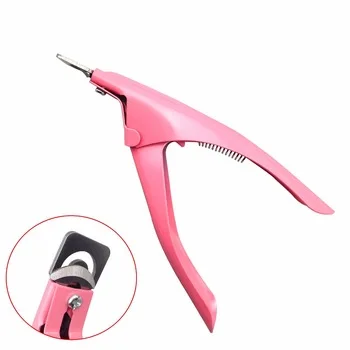 YZWLE 1 Pc Pink Nails Tool Nail Art Edge Cutter Gel UV Acrylic False Tips Nail Clipper