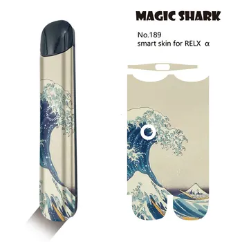 

Magic Shark Funny Spider Men Pink Snake Lion Pineapple Giraffe E Cigarette Wrap Film Sticker for Relx Alpha A