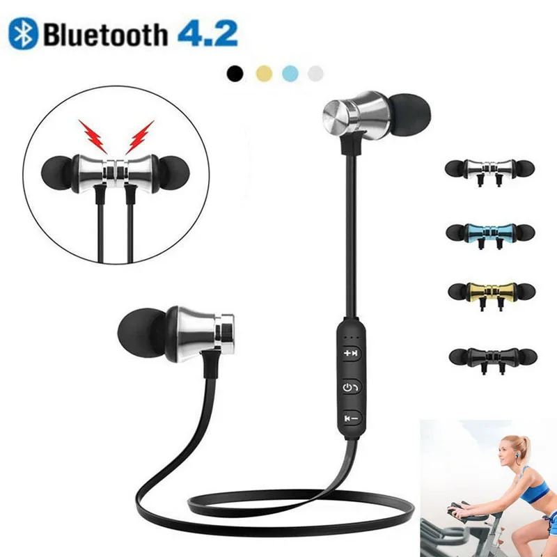 

XT-11 Magnetic Bluetooth V4.2 Earphone Stereo Sports Waterproof Earbuds Wireless in-ear Headset with Mic for all smart Phone