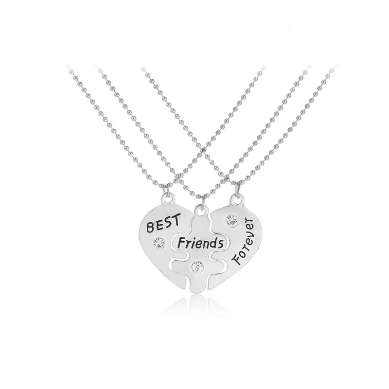 2019 модное металлическое ожерелье best friends сердце BFF разделенное лучший друг