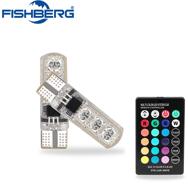 1 комплект 5050 SMD RGB светодиодный T10 194 168 W5W Автомобильный Универсальный клиновидный