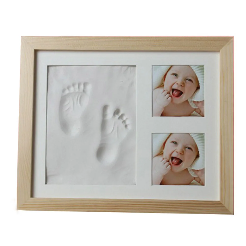 Handprint Kit литье младенца нетоксичные сувениры подарки отпечаток ноги - Цвет: Burlywood