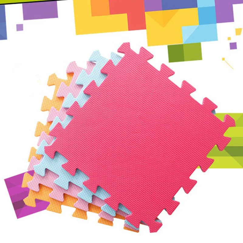 9pcs/Lot 13 Color Soft EVA Foam Mat Kids Game Puzzle Mat Baby Crawling Rug Non-slip Carpet Exercise GYM Floor Mat Tatami Doormat 9pcs/Lot 13 Color Soft EVA Foam Mat Kids Game Puzzle Mat Baby Crawling Rug Non-slip Carpet Exercise GYM Floor Mat Tatami Doormat
