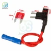 Porte-fusible de voiture avec support, adaptateur de robinet de circuit supplémentaire de 12V, Micro Mini adaptateur de robinet Standard de lame d'atm APM, fusible automatique avec lame de 10A ► Photo 2/6