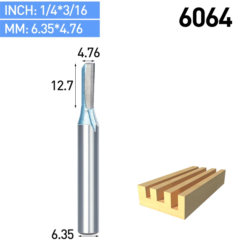 HUHAO 1 шт. промышленная Концевая фреза для деревообработки двустворчатый Концевая мельница прямой триммер бит шарпедвольфрама фреза - Длина режущей кромки: 6064