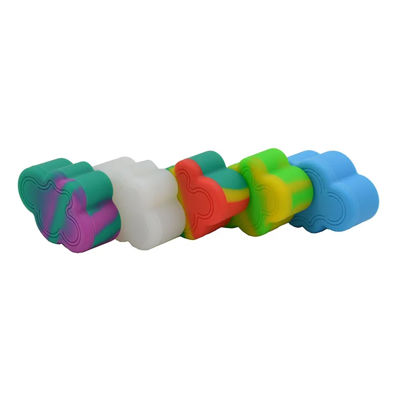 

30pcs 4 in 1 22ml Cloud Bho Silicone Concentrate oil wax Container jars or Non stick Slick oil silicone Oil Cream Dab wax Jar