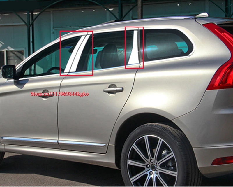 2015 для Volvo XC60 2009 2010 2012 2013 2014 Нержавеющая сталь центральный столб B + C стойки крышка