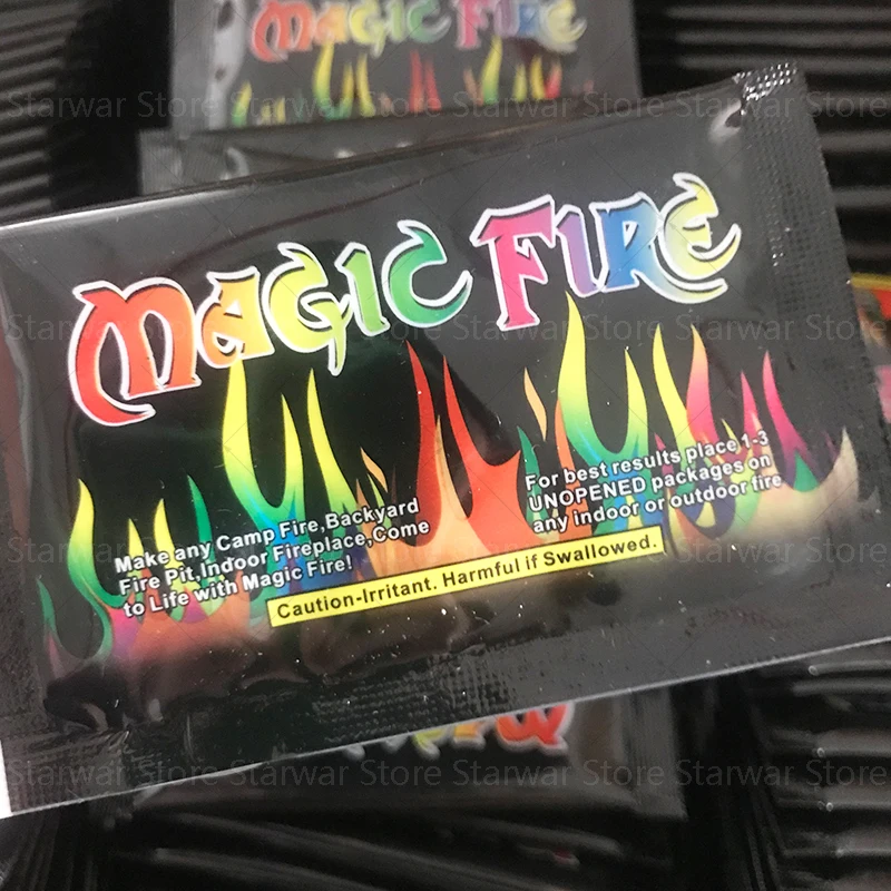 10~50bags NEW Mystical Fire Magic Tricks Coloured Flames Bonfire Sachets Patio Color Toy Professional Magicians Pyrotechnics 10~50bags NEW Mystical Fire Magic Tricks Coloured Flames Bonfire Sachets Patio Color Toy Professional Magicians Pyrotechnics
