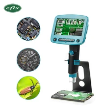 800X USB цифровой ЖК-микроскоп 4,3 дюймов HD O светодиодный портативный 8 светодиодный VGA камера видео микроскопы пайка микроскоп Лупа