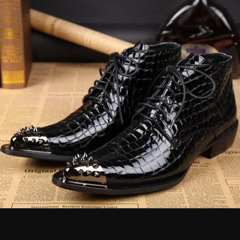 snake skin work boots