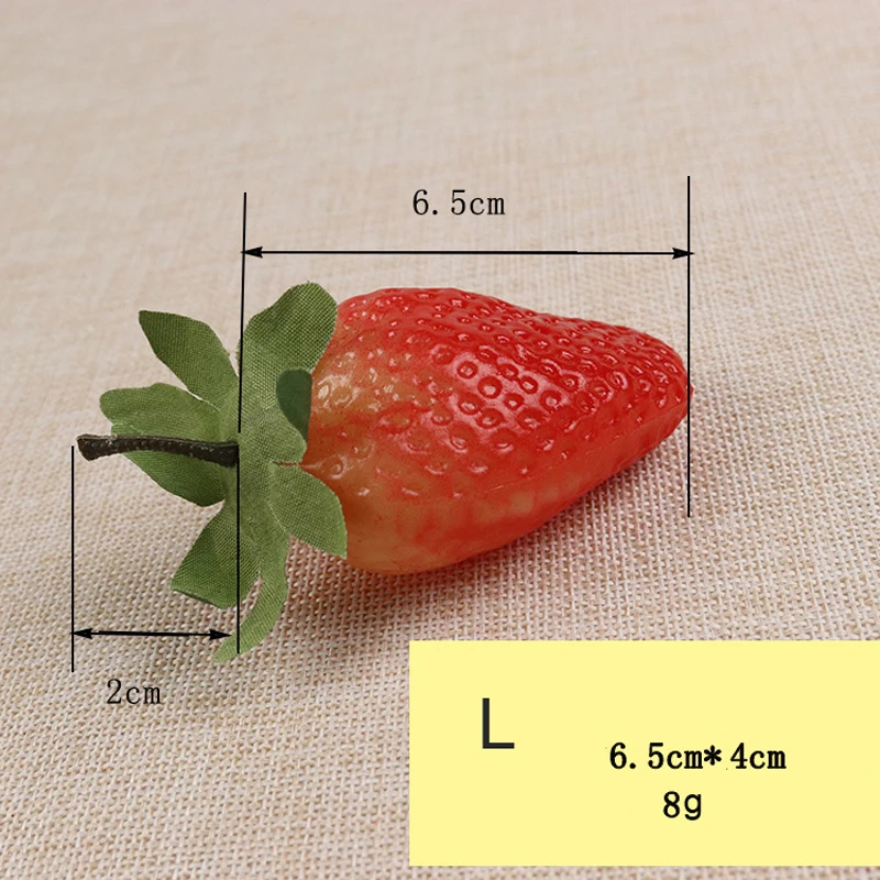 20шт/3 шт Искусственные фрукты имитация клубники пластик моделирование клубника Орнамент Ремесло фотографии реквизит украшение окна