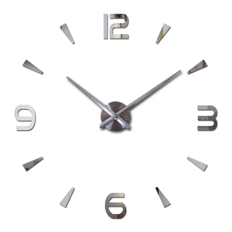 

2019 New Wall Clock Quartz Watch Reloj De Pared Modern Design Large Decorative Clocks Europe Acrylic Stickers Living Room Klok