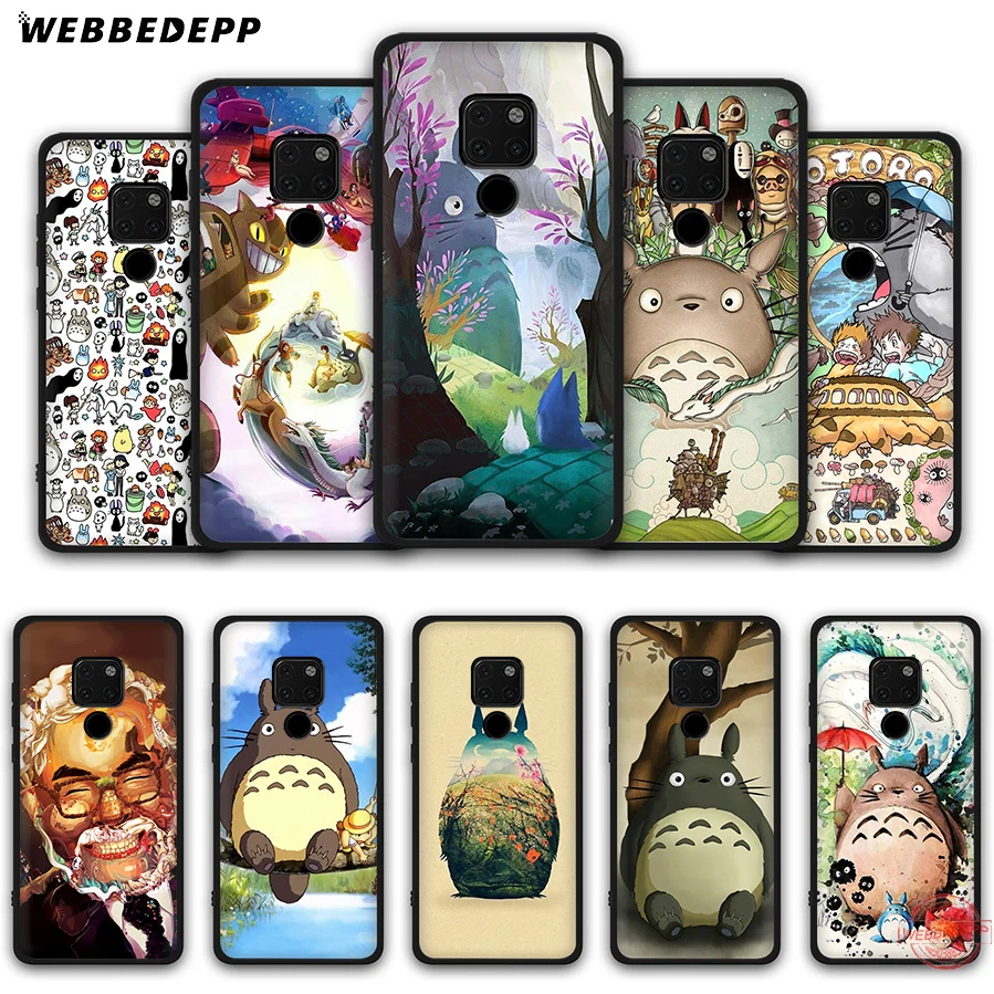 WEBBEDEPP геометрический тоторо мягкий чехол для Huawei Mate 30 10 20 Pro Lite Nova 2i 3 3i 4 5i 2 чехлы |
