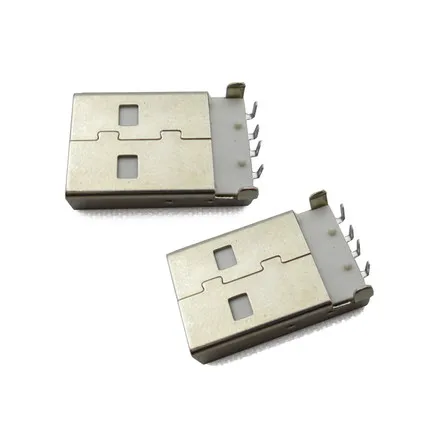 10Pcs lot USB 2 0 Male A Type USB PCB Connector Plug Right Angle 90 degree