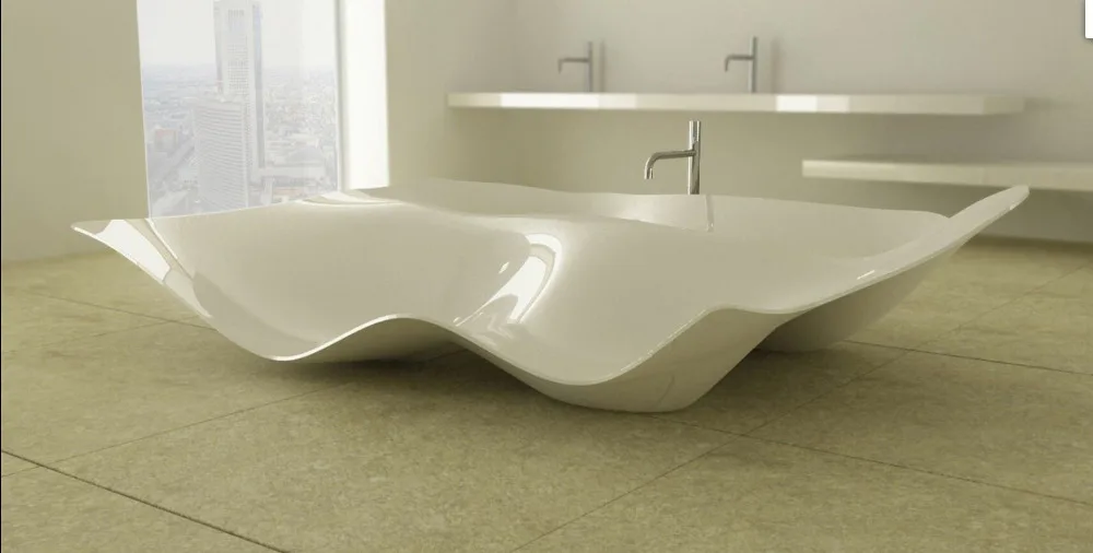 Каменная Ванна RS6524 с твердой поверхностью 2350x1850x630 мм|bathtub tap|bathtub with a doorbathtub insulation |
