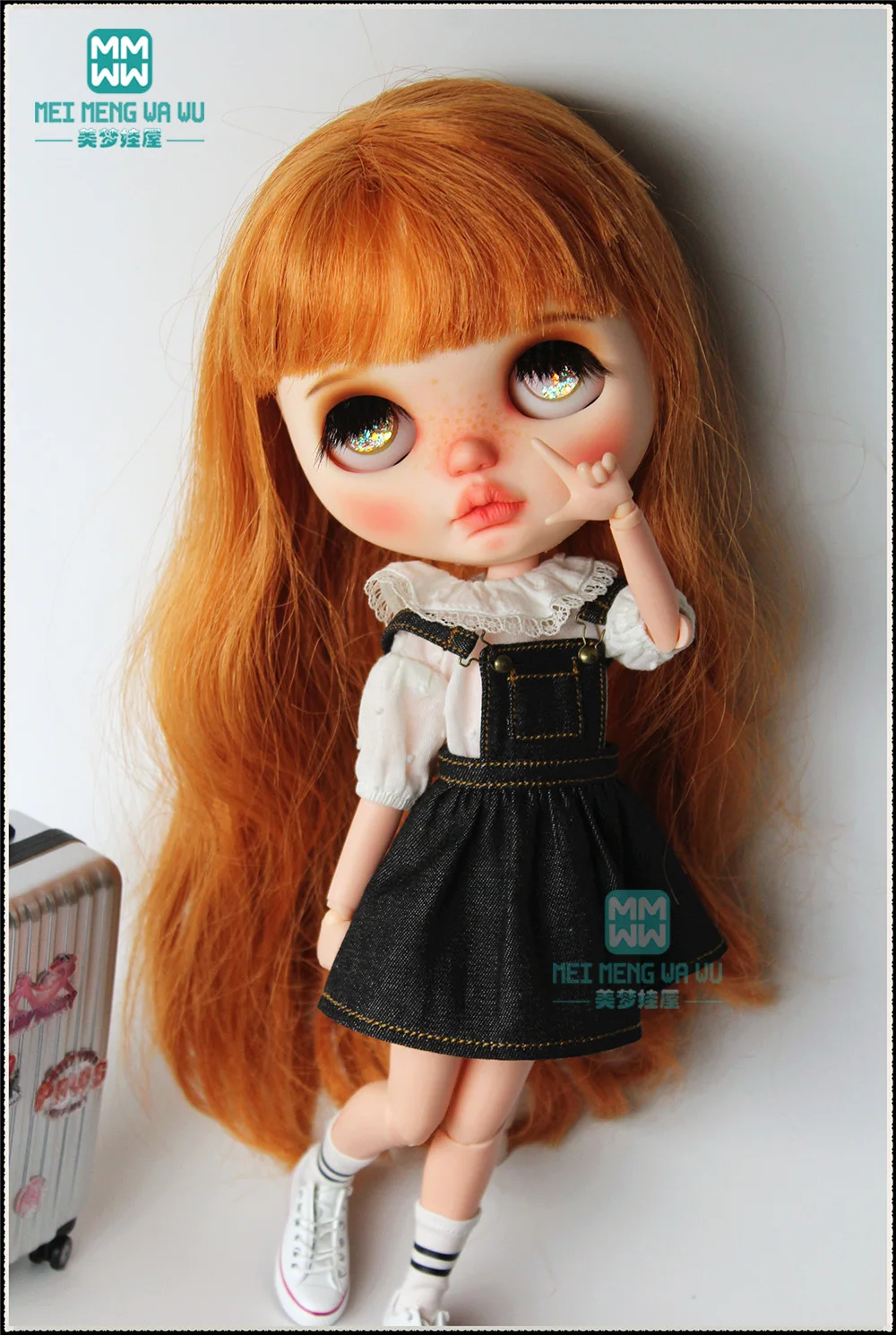 1 шт. Blyth Одежда модное кофейное платье на бретелях, футболка для Blyth Azone 1/6 аксессуары для кукол