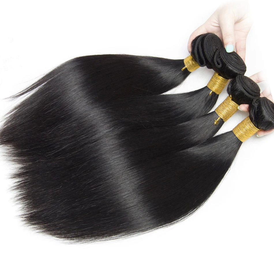 Peruvian Straight Human Hair Bundles With Closure 3 Bundles Deal With Closure 4 Pcs/Lot Virgo Hair Bundles Non Remy Middle Part Peruvian Straight Human Hair Bundles With Closure 3 Bundles Deal With Closure 4 Pcs/Lot Virgo Hair Bundles Non Remy Middle Part
