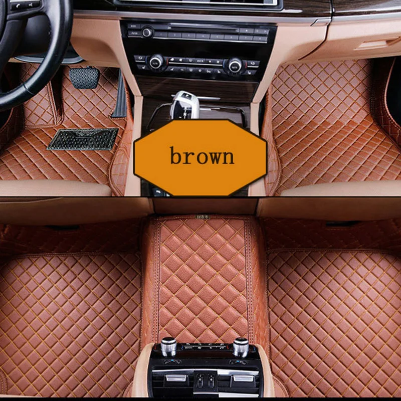 Custom Made Car floor Mats( Front + Rear ) For Volkswagen Golf Polo Santana Lingdu Car Floar Cpetor Mats Modeling