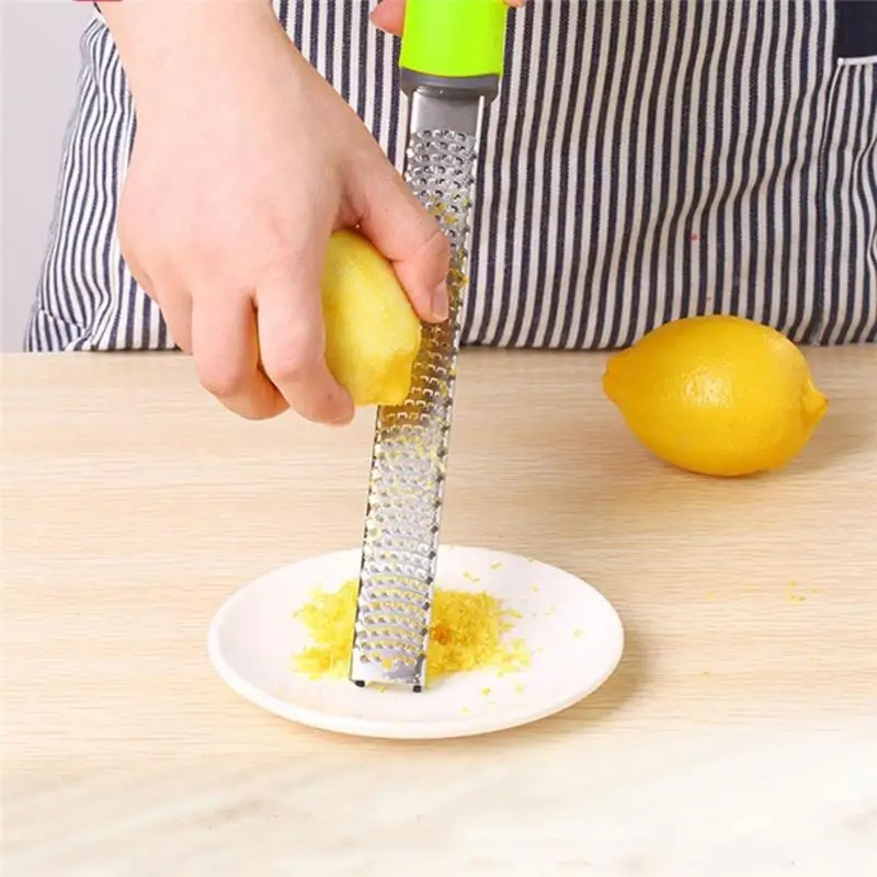 1 шт. очиститель для овощей и фруктов из нержавеющей стали, лимонная терка для сыра, нескользящий кухонный гаджет, используемый для бритья фруктов на кухне