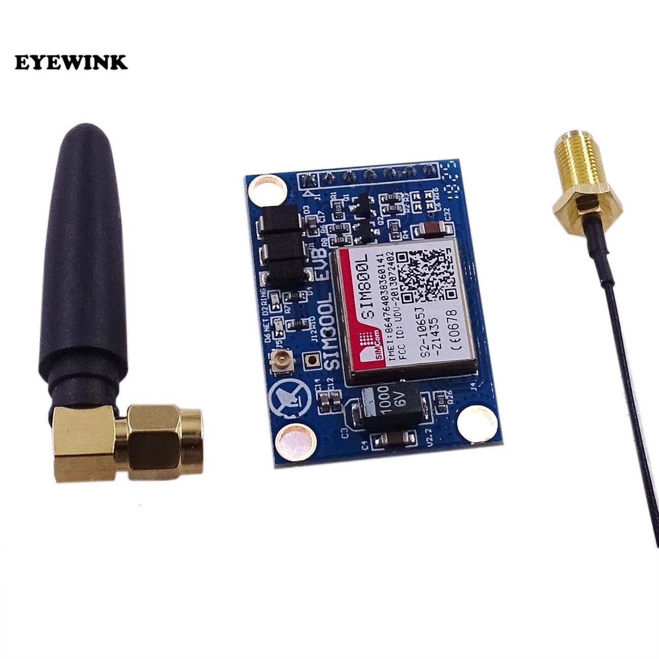 

SIM800L V2.0 5V Wireless GSM GPRS MODULE Quad-Band W/ Antenna Cable Cap