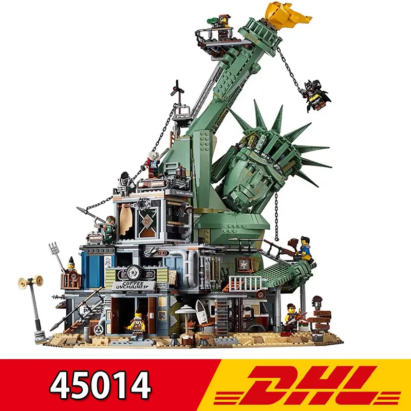 

Compatible LegoING 70840 Big Movie Series Leping 45014 3560Pcs Doomsday Castle Statue of Liberty Set Building Blocks Bricks