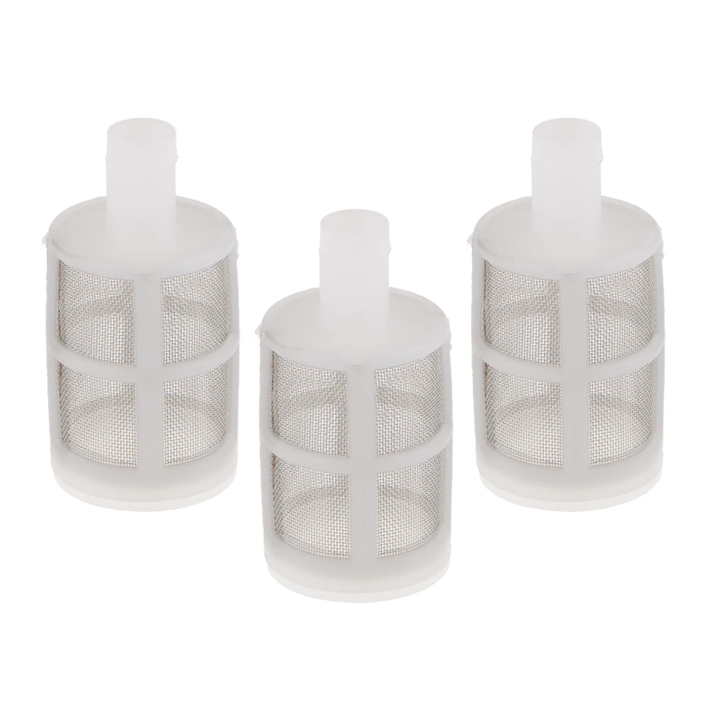 

3Pc Garden Micro Water Pump Protect Hose Mesh Filter Water Clean Screen 10mm