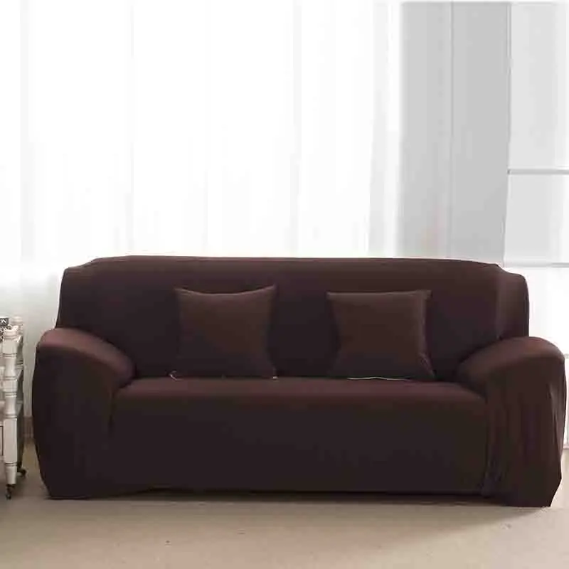 Современные однотонные модные эластичные чехлы для диванов для гостиной, чехлы для диванов, растягивающиеся диванные подушки, моющиеся Чехлы для диванов - Цвет: 011