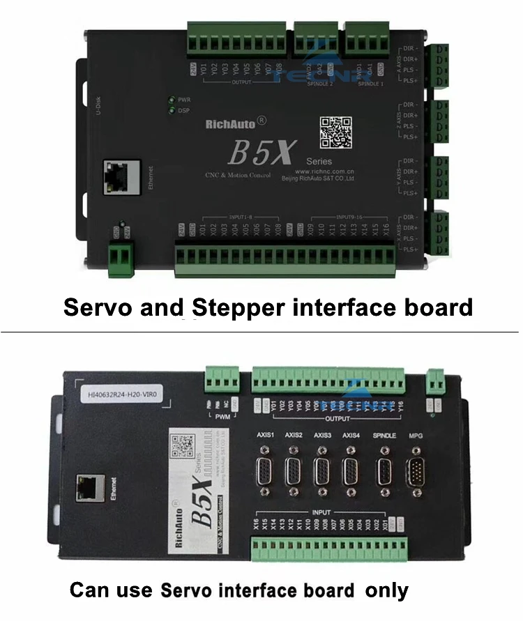 RichAuto DSP B58 ЧПУ контроллер B58S B58E 4 оси контроллер для ЧПУ Шаг сервопривод